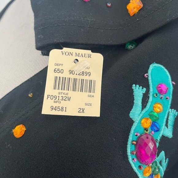 NEW Michael Simon Lite Size 2X Top Blouse Sweater Cardigan Button Up Art to Wear - Picture 7 of 7